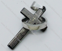 Stainless Steel Cross Pendant -JP050636