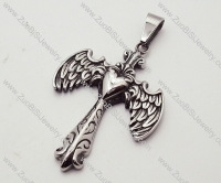 Stainless Steel Cross Pendant - JP090153