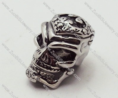 death's head Pendant in Stainless Steel is skull jewelry - JP090168