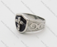 Stainless Steel Cross Ring for biker - JR090214