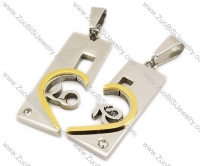 Stainless Steel Lovers Pendant -JP140004