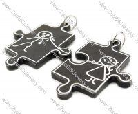 Stainless Steel Lovers Pendant -JP140008