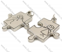 Stainless Steel Lovers Pendant -JP140010