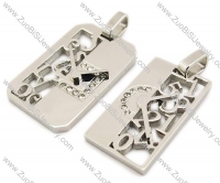 Stainless Steel Lovers Pendant -JP140013