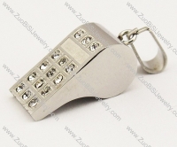 Stainless Steel Whistle Pendant -JP140037