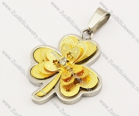 Stainless Steel Flower Pendant -JP140042