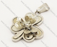 Stainless Steel Flower Pendant -JP140043