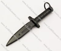 Black Stainless Steel Sword Pendant -JP140047