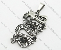 Stainless Steel Dragon Pendant -JP140104