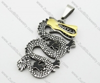 Stainless Steel Dragon Pendant -JP140105