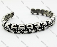 Stainless Steel Skull Bangle - JB170031