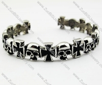 Stainless Steel Skull Bangle - JB170033