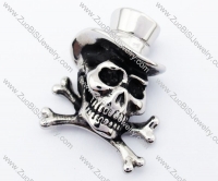 Stainless Steel Skull Pendant with Cap - JP170149