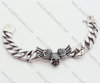 Stainless Steel Skull Bracelet - JB200034