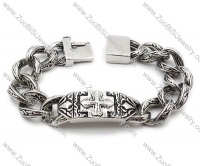 Stainless Steel Casting Cross Bracelet - JB200045