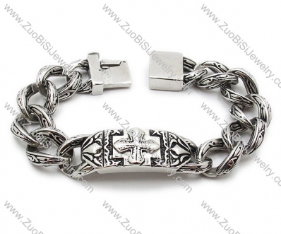 Stainless Steel Casting Cross Bracelet - JB200045