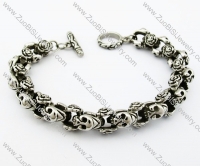 Stainless Steel Skull Bracelet for Bikers - JB200099