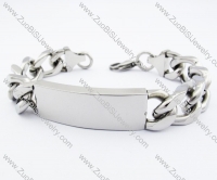 14MM Wide Stainless Steel Tag Bracelet JB200123