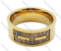 Stainless Steel Diamonds Ring - JR200001