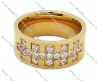 Stainless Steel Diamonds Ring - JR200002