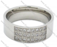 Stainless Steel Diamonds Ring - JR200003