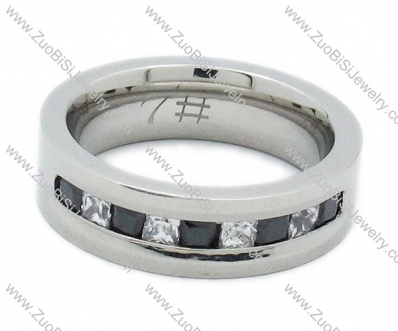 Stainless Steel Diamonds Ring - JR200004