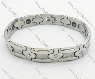 Four Clover Stainless Steel Magnetic Bracelet JB220014