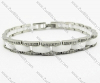 CNC more than 300 Rhinestones Stainless Steel bracelet - JB270067