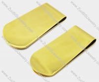 Shiny Gold Plating Stainless Steel Mony Clips JM280068