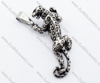 Panthera pardus Stainless Steel Pendant-JP330023