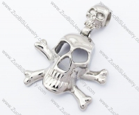 Stainless Steel Sign of Death Pendant in Skull shaped -JP330062