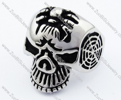 the Tempter Ring in Stainless Steel looks like skull -JR330003