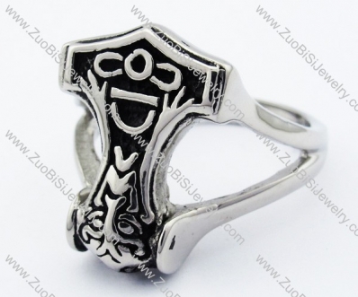 Stainless Steel Hammer Ring -JR330008