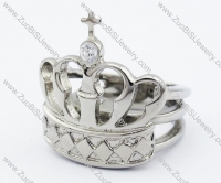 Stainless Steel An crown Ring -JR330011