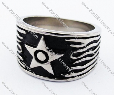 Stainless Steel Five-pointed star Ring -JR330045