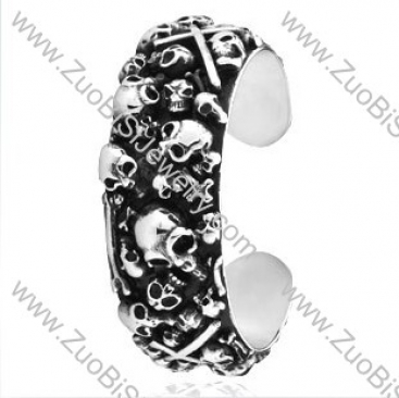 Numerous Skulls Stainless Steel Bangles - JB350017