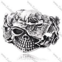 Rose Skull Stainless Steel Bangles - JB350029