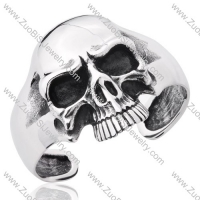 Heavy Skull Stainless Steel Bangles - JB350030