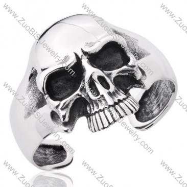 Heavy Skull Stainless Steel Bangles - JB350030