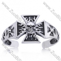 Fire Skull Stainless Steel Bangles - JB350040