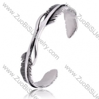 Leaf Stainless Steel Bangles - JB350041