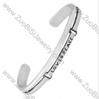 LOVE & PEACE Stainless Steel Bangles - JB350058