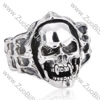 Stainless Steel Skull Ring - JR350058