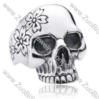 Stainless Steel Skull Ring - JR350087