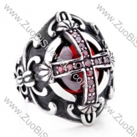 Stainless Steel Cross Ring - JR350100