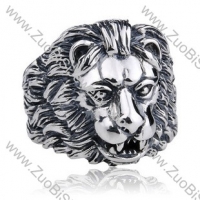 Stainless Steel Lion Ring - JR350103