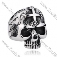 Stainless Steel Skull Ring - JR350120