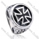 Stainless Steel Cross Ring - JR350122