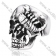 Stainless Steel Scorpion Skull Ring - JR350167