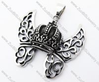 Stainless Steel Crown Pendant - JP370041